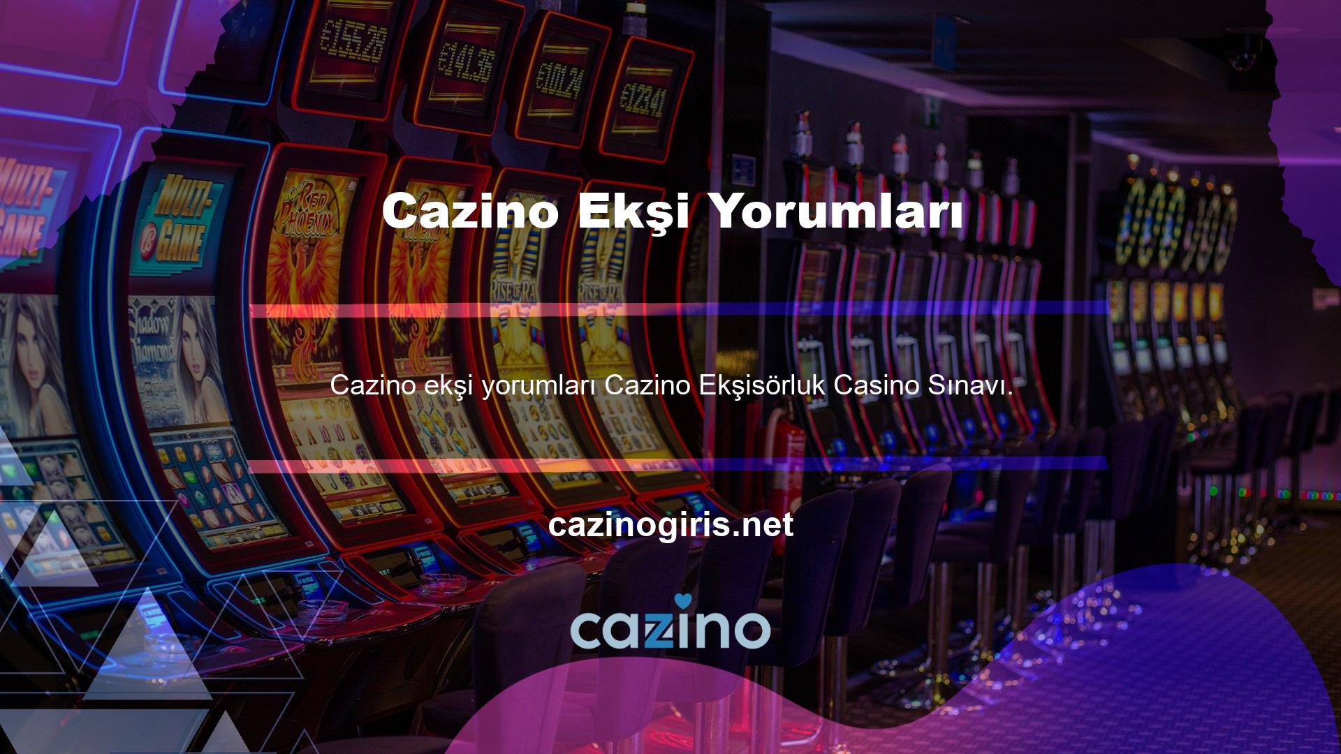 Cazino Ekşi Sözlük Casino İncelemesi, dikkate almanız gereken birkaç şeyden biridir