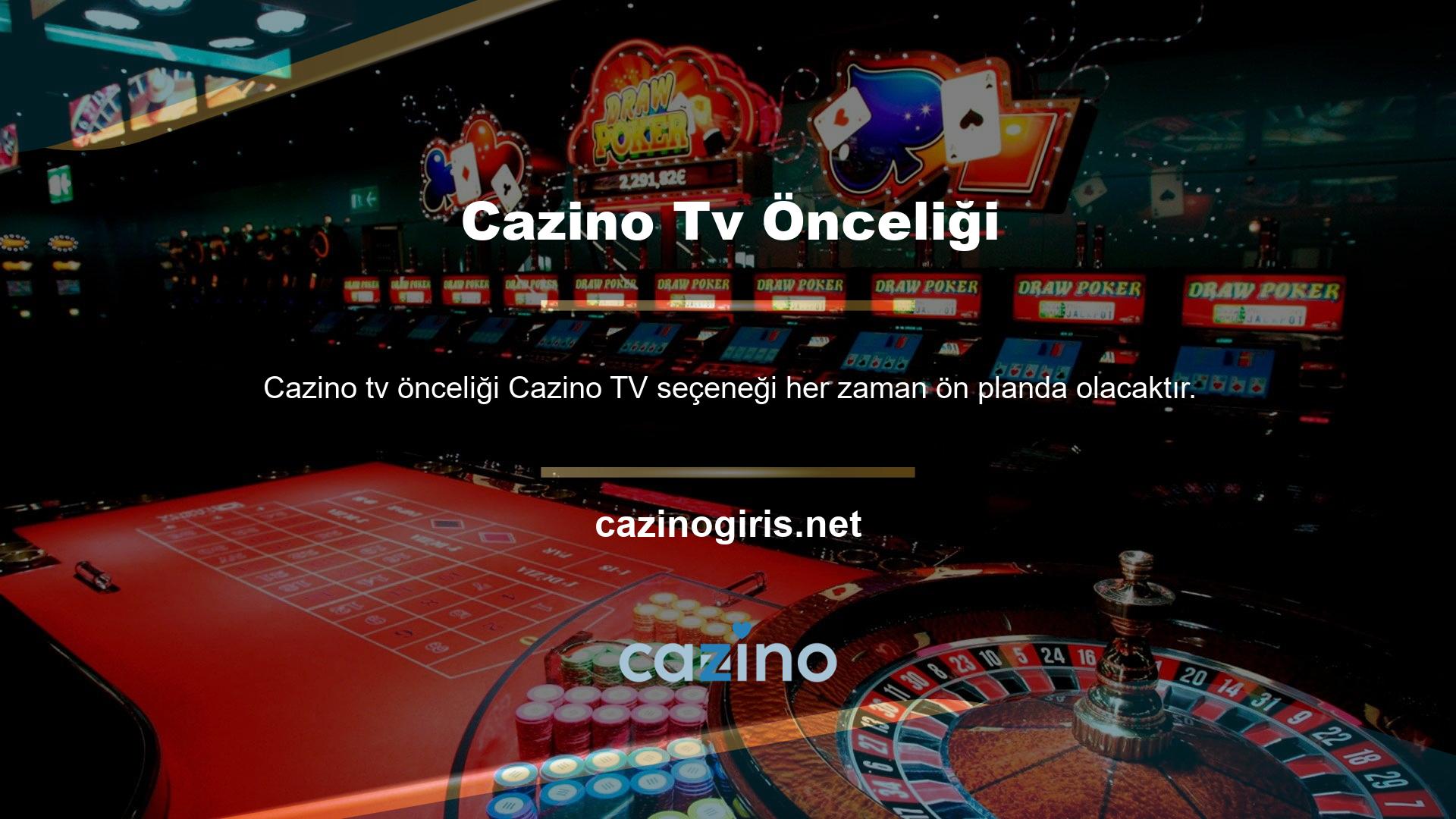 Canlı TV için Cazino Ücreti